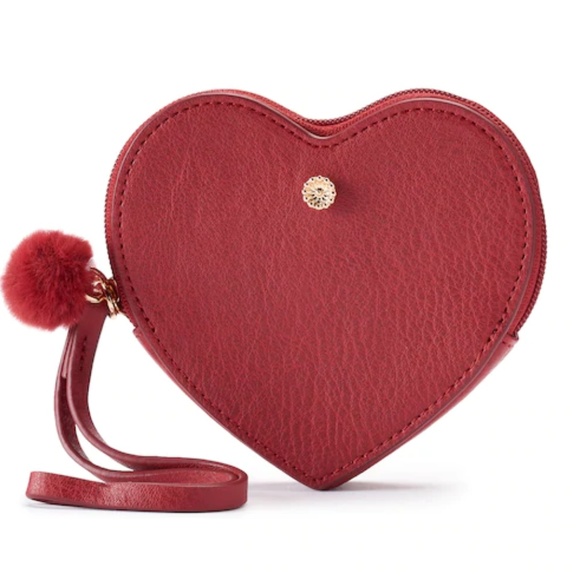 LC Lauren Conrad Handbags - LC Lauren Conrad Red Heart Wristlet NIB